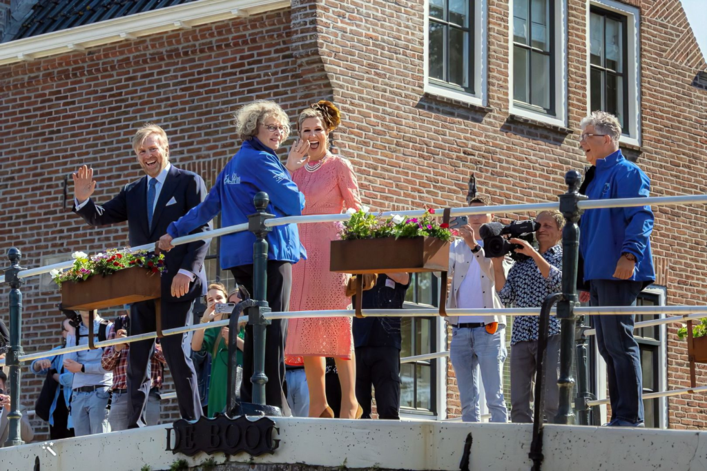 Maxima en Willem Alexander op bezoek